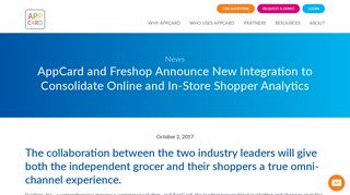 AppCard and Freshop Announce New Integration to Consolidate ...