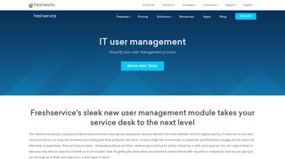 IT User Management | Freshservice IT Help Desk Software