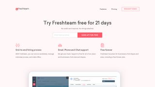 Freshteam Signup - Freshworks