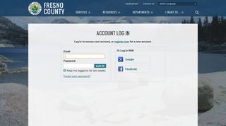 Account Log In | County of Fresno