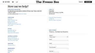 Fresno Bee Customer Service | The Fresno Bee