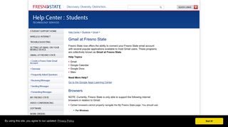 Gmail at Fresno State