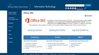Office 365 - Fresno Unified School District