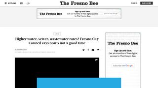 City council kills proposal to increase utility rates ... - The Fresno Bee