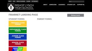 FriarNET - Landing - Bishop Lynch High School