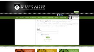 Login / Logout - Bishop Lynch High School