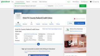 Working at Frick Tri-County Federal Credit Union | Glassdoor