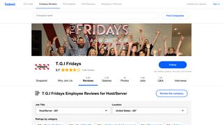 Working as a Host/Server at T.G.I Fridays: Employee Reviews about ...