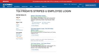 tgi fridays stripes u employee login - CNBC
