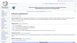 Teknisk Landsforbund - Wikipedia, den frie encyklopædi