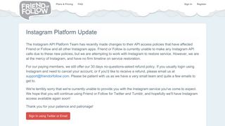Instagram Platform Update - Friend or Follow