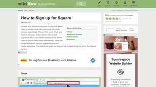 How to Sign up for Square: 8 Steps (with Pictures) - wikiHow