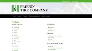 Products | Friend Tire