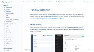 Friendbuy Destination Documentation - Segment