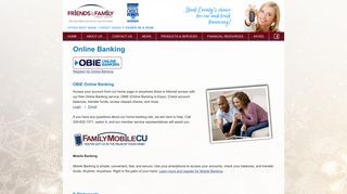 Online Banking - Friends and Family Credit Union