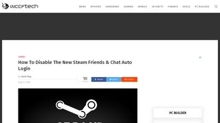 How To Disable The New Steam Friends & Chat Auto Login - Wccftech
