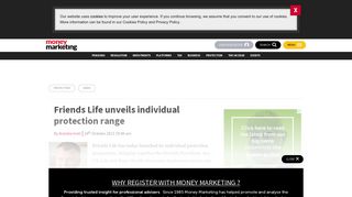 Friends Life unveils individual protection range - Money Marketing