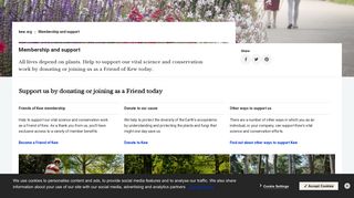Membership and support | Kew - Kew Gardens