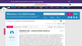 FRIENDS LIFE - AVOID AVOID AVOID !!!i - MoneySavingExpert.com Forums
