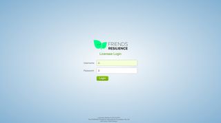 Licensee Login | Friends Programs - Friends Resilience