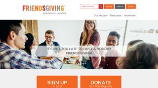 Friendsgiving for No Kid Hungry
