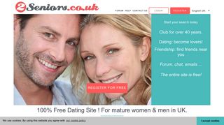2Seniors.co.uk : Free Dating & Friendship for Seniors over 50