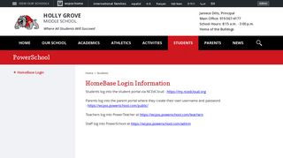 PowerSchool / HomeBase Login - Wake County Public Schools