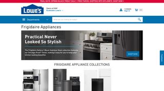 Lowe's Frigidaire Appliances - Refrigerators And More
