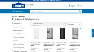 Frigidaire Refrigerators at Lowes.com