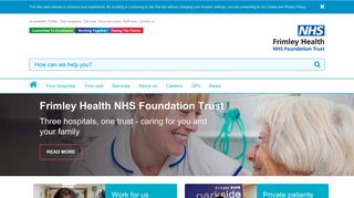 Home | NHS Frimley Health Foundation Trust