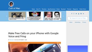 Make Free Calls on your iPhone with Google Voice and Fring | Cult of ...