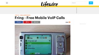 Fring Overview - Free Mobile VoIP Calls - Lifewire