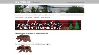 Student Learning Hub - Frisco ISD Schools