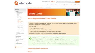 Internode :: Support :: Guides :: Wireless Guides :: AVM FRITZBox ...