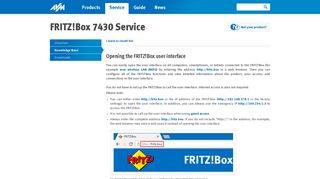 FRITZ!Box user interface - Knowledge Base | AVM International