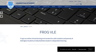 Frog VLE | Ashington Academy