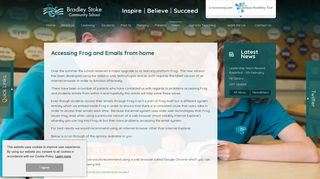 Bradley Stoke Community School - Accessing Frog and Emails from ...