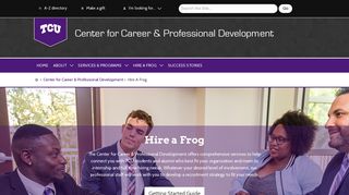 Center for Career & Professional Development | Hire A Frog