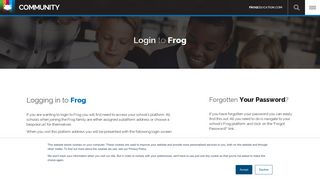Login to Frog - Frog Education