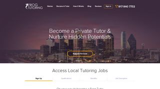 Private Tutoring For Academic Subjects & Test Prep ... - FrogTutoring