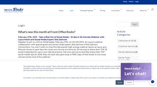 Login – Front Office Rocks