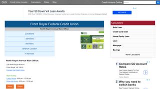 Front Royal Federal Credit Union - Front Royal, VA