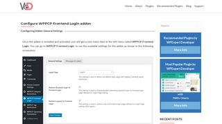 Configure WPPCP Frontend Login addon - WP Expert Developer