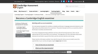 Become a Cambridge English examiner | Cambridge English