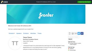 Tanya Theron - Fronter UK Conference 2015