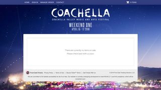 Coachella - Weekend 1 - Front Gate Tickets