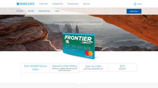 Frontier Airlines World Mastercard® | Travel Rewards | Barclays US