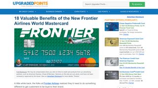 18 Valuable Benefits of The Frontier Airlines World Mastercard [In-Depth]