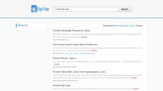 Frontier Mail Login - Chybl Finder