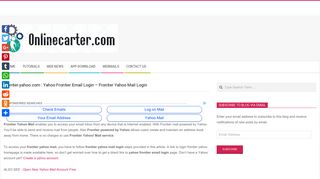 Frontier.yahoo.com : Yahoo Frontier Email Login - Frontier Yahoo Mail ...